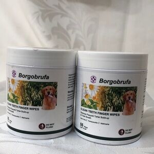 Clean Teeth Finger Wipes for Dogs — White